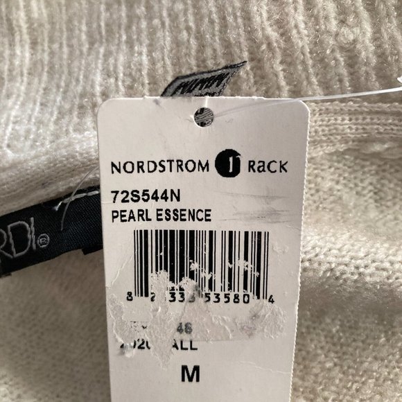 #61 RDI Sweater Womens Size Medium White Vneck Pullover - Picture 4 of 8